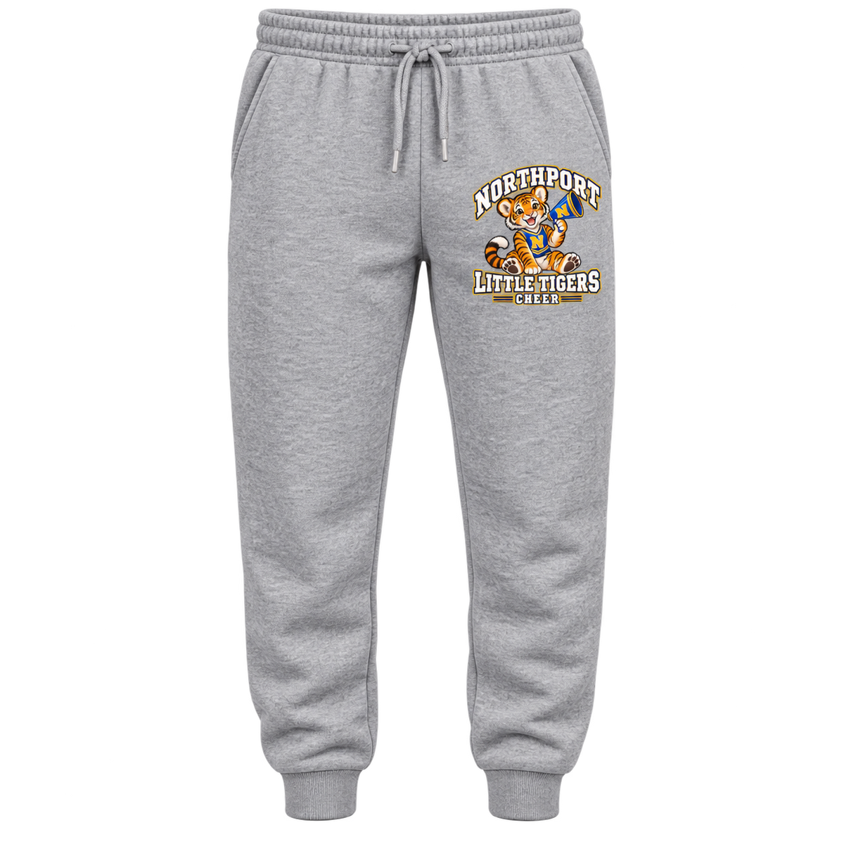 Northport Little Tigers Cheer Adult Joggers — Heather Gray