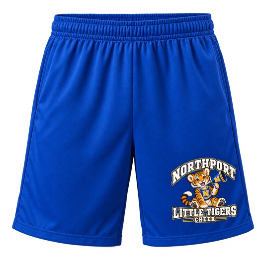 Northport Little Tigers Cheer Adult Athletic Shorts — Royal