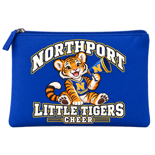 Northport Little Tigers Cheer Pencil Pouch — Royal