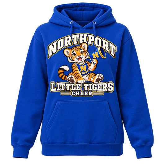 Northport Little Tigers Cheer Women’s Pullover Hoodie — Royal