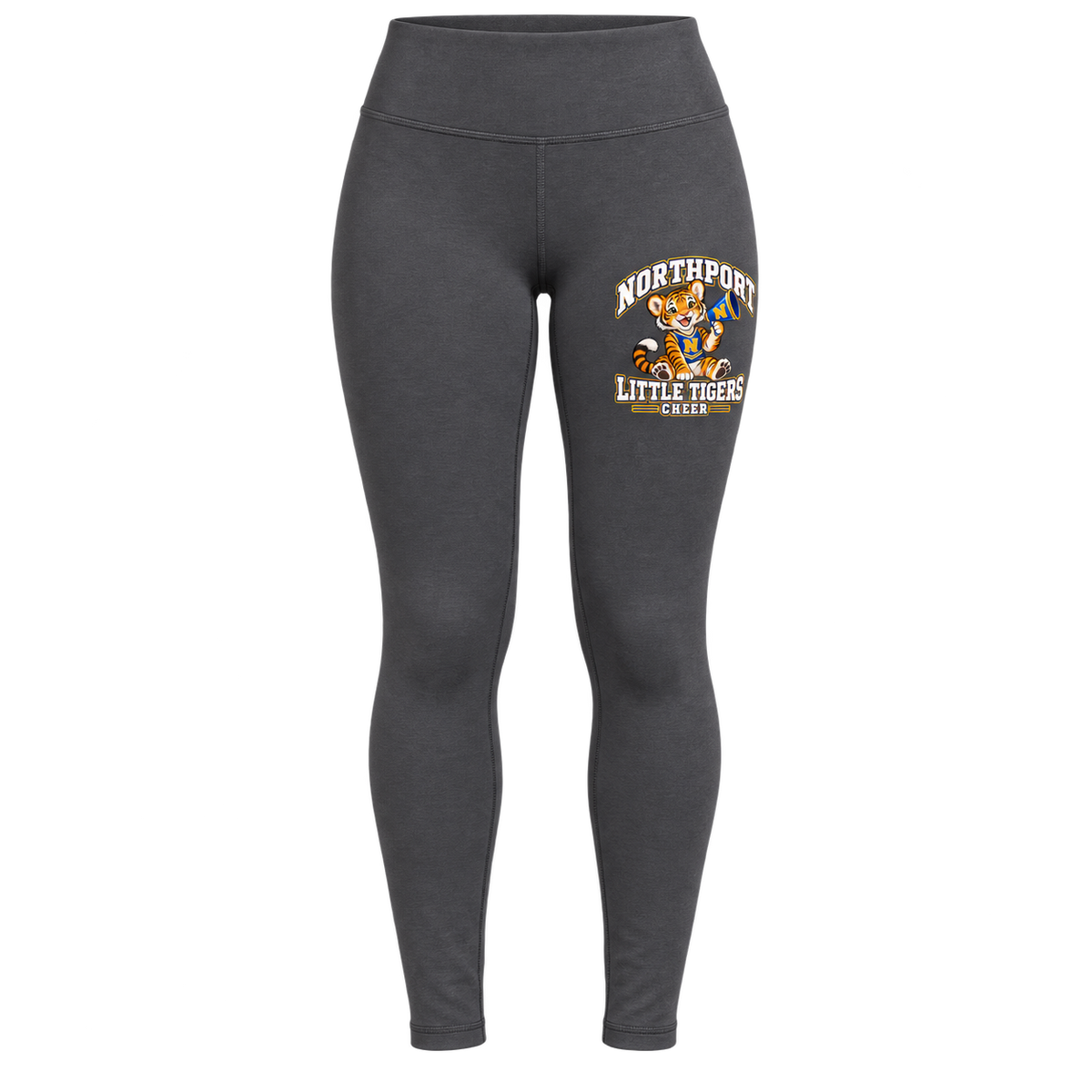 Northport Little Tigers Cheer Women’s Leggings — Charcoal