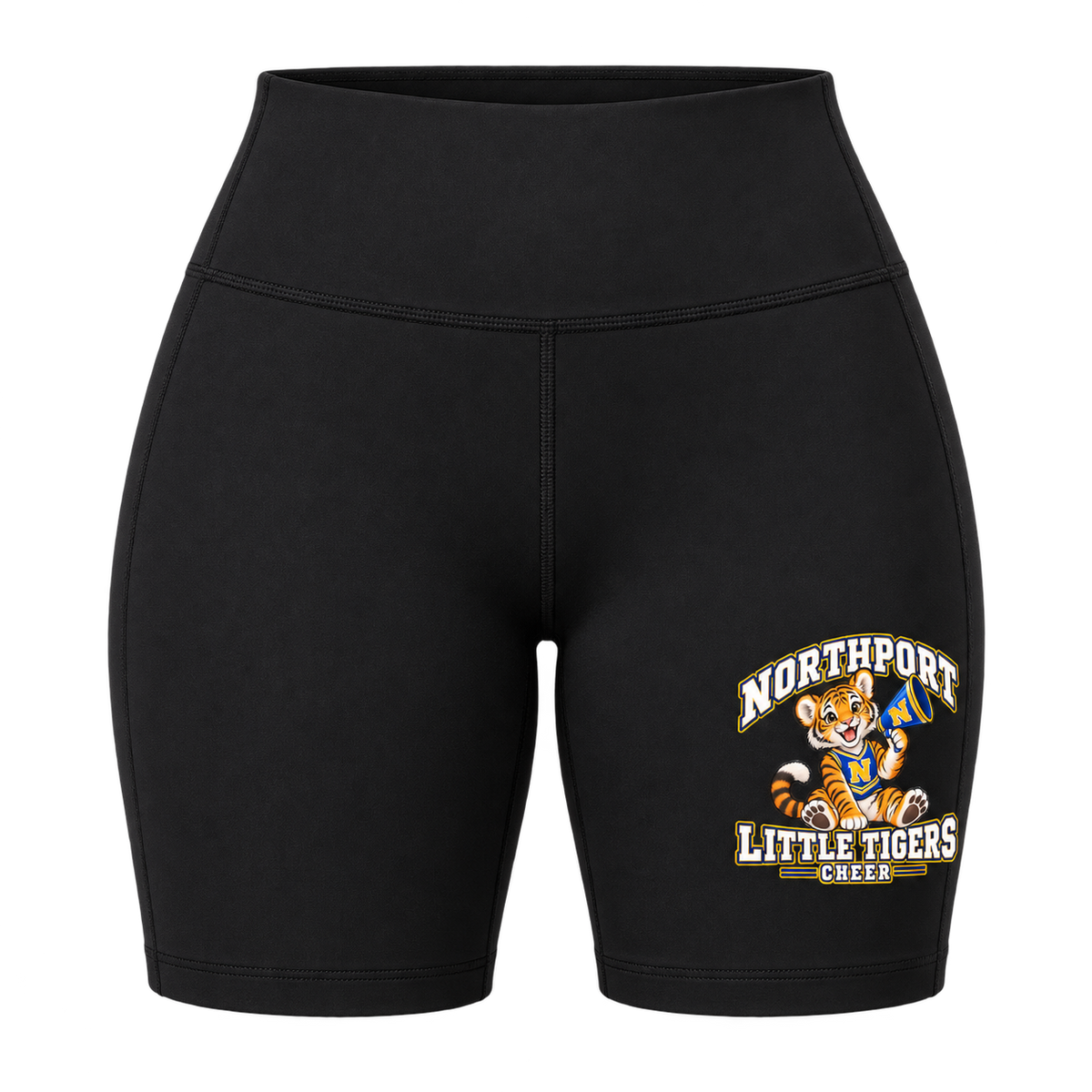 Northport Little Tigers Cheer Women’s Bike Shorts — Black