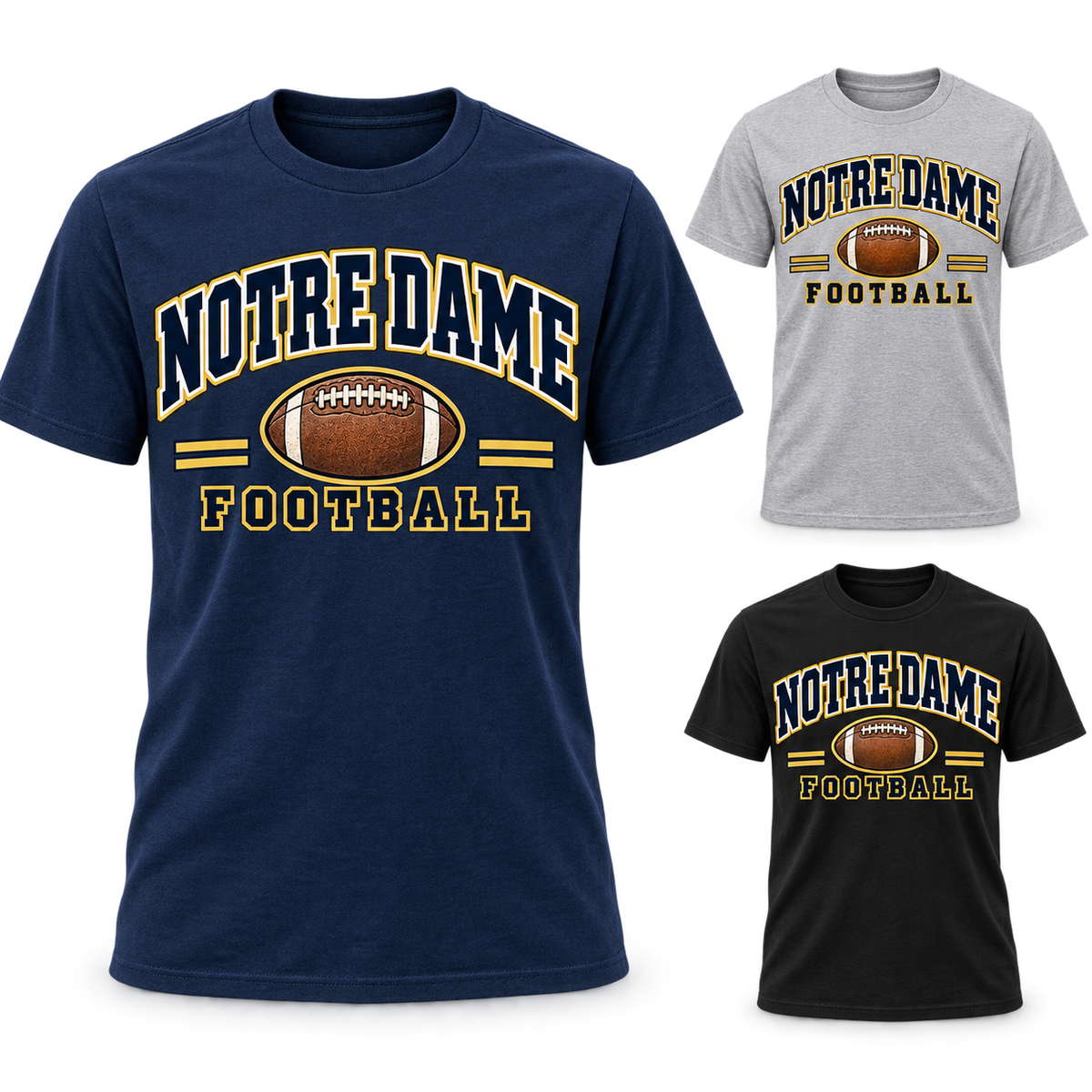 Notre Dame Heritage Arch Football T-Shirt — product thumbnail