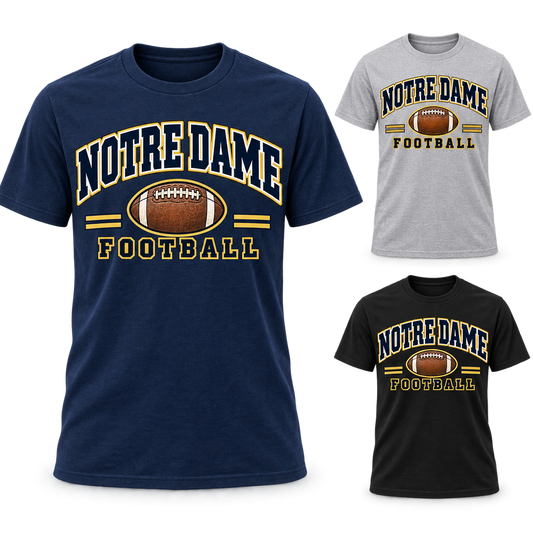 Notre Dame Heritage Arch Football T-Shirt — product thumbnail