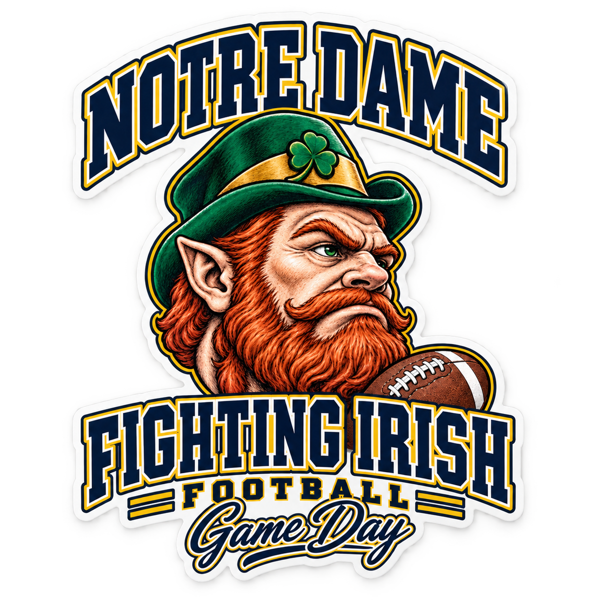 Notre Dame Mascot Die-Cut Sticker — product thumbnail