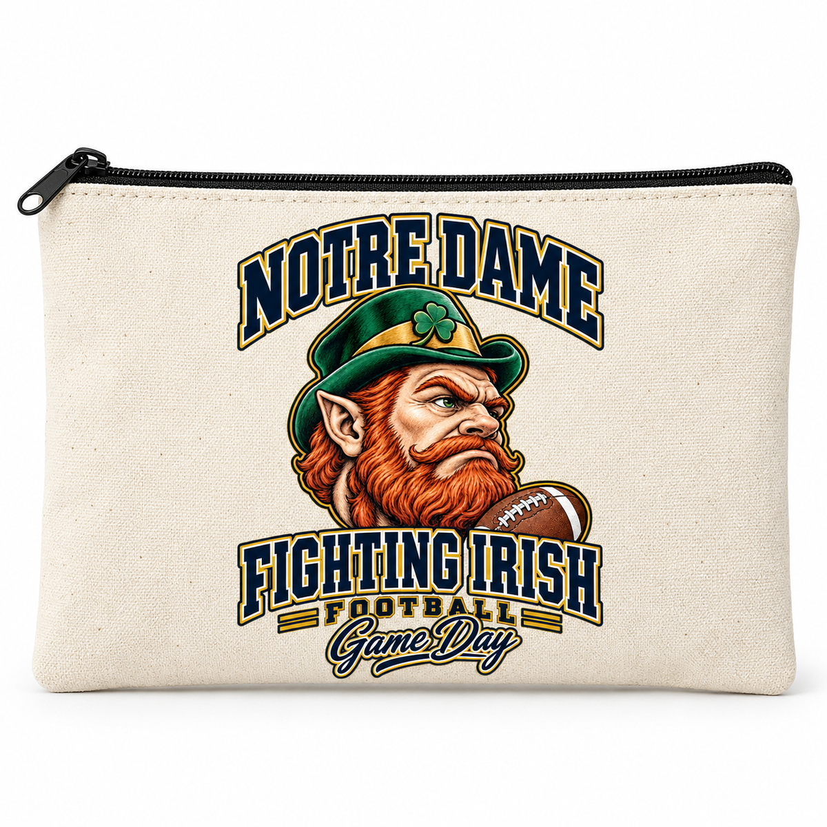 Notre Dame Mascot Zippered Pencil Pouch — product thumbnail