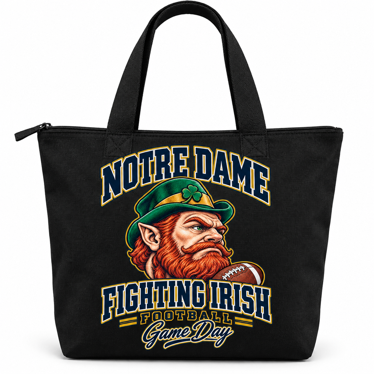 Notre Dame Mascot Zippered Tote Bag — product thumbnail