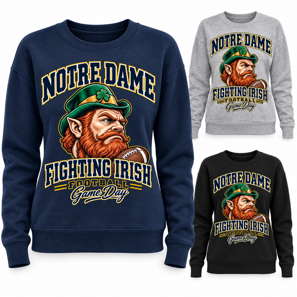 Notre Dame Women's Mascot Crewneck Sweatshirt — product thumbnail