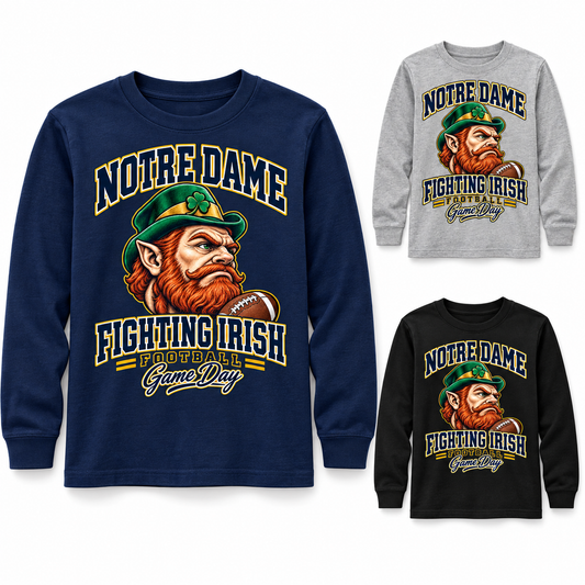 Notre Dame Youth Mascot Long Sleeve T-Shirt — product thumbnail