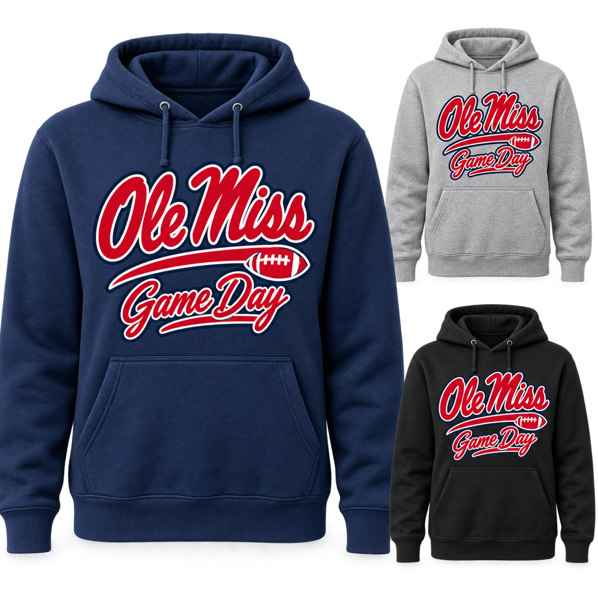 Ole Miss Game Day Script Pullover Hoodie — product thumbnail