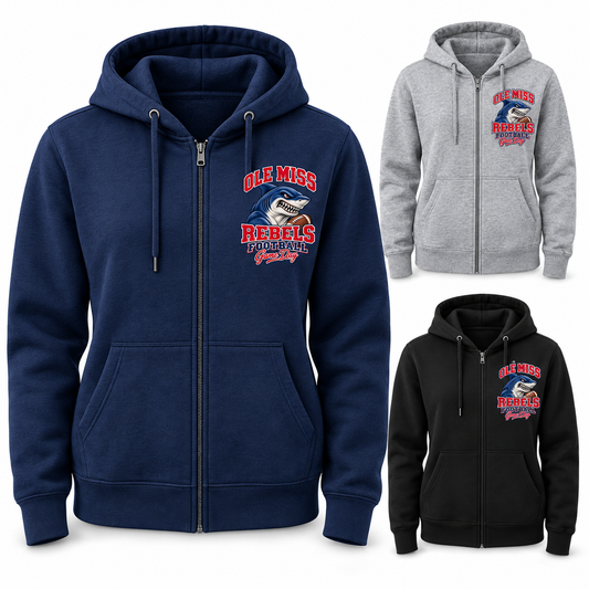 Ole Miss Left-Chest Full-Zip Hoodie — product thumbnail