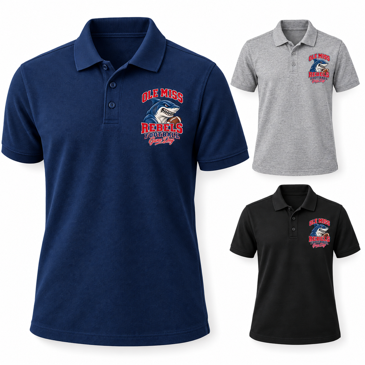 Ole Miss Left-Chest Game Day Polo — product thumbnail