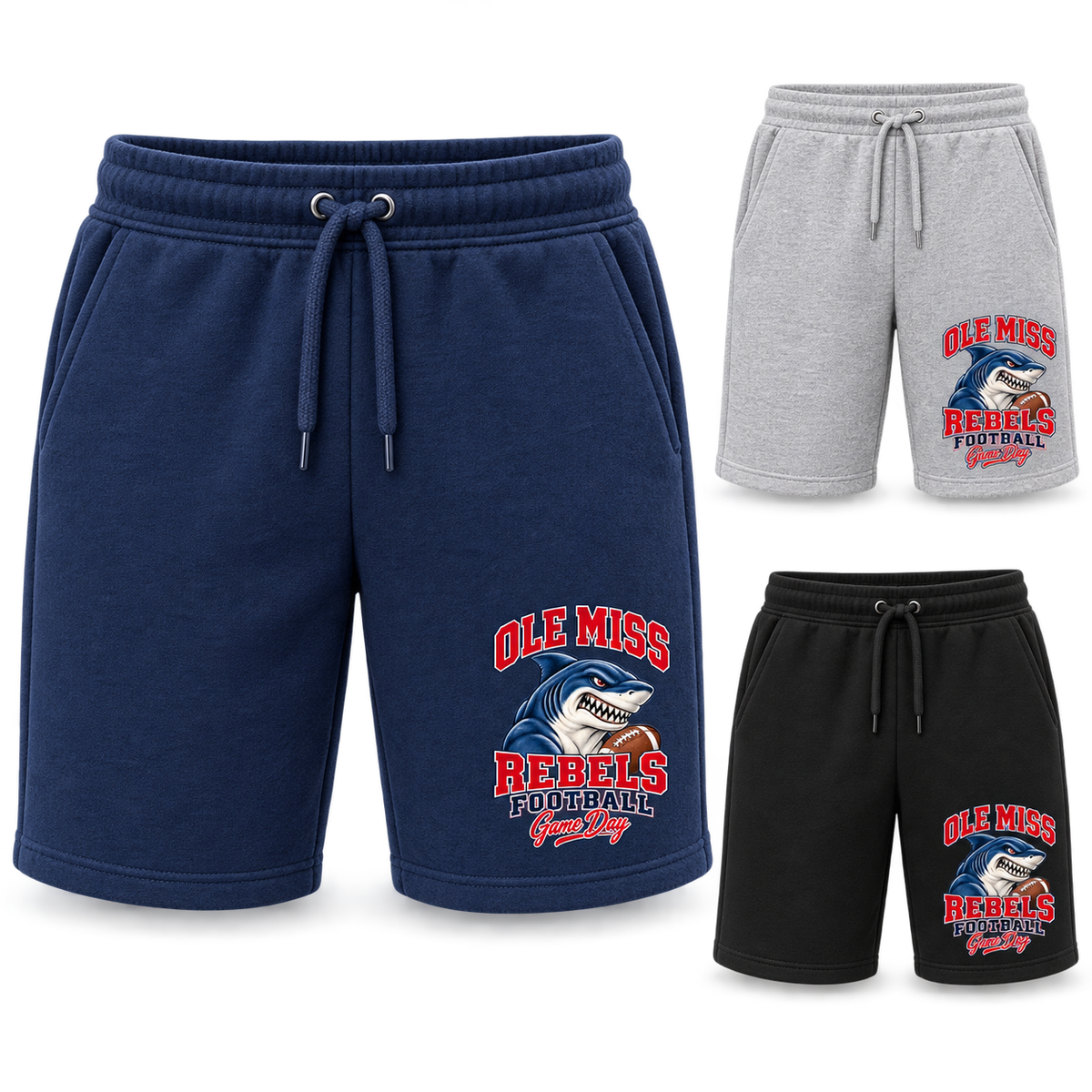 Ole Miss Mascot Fleece Shorts — product thumbnail