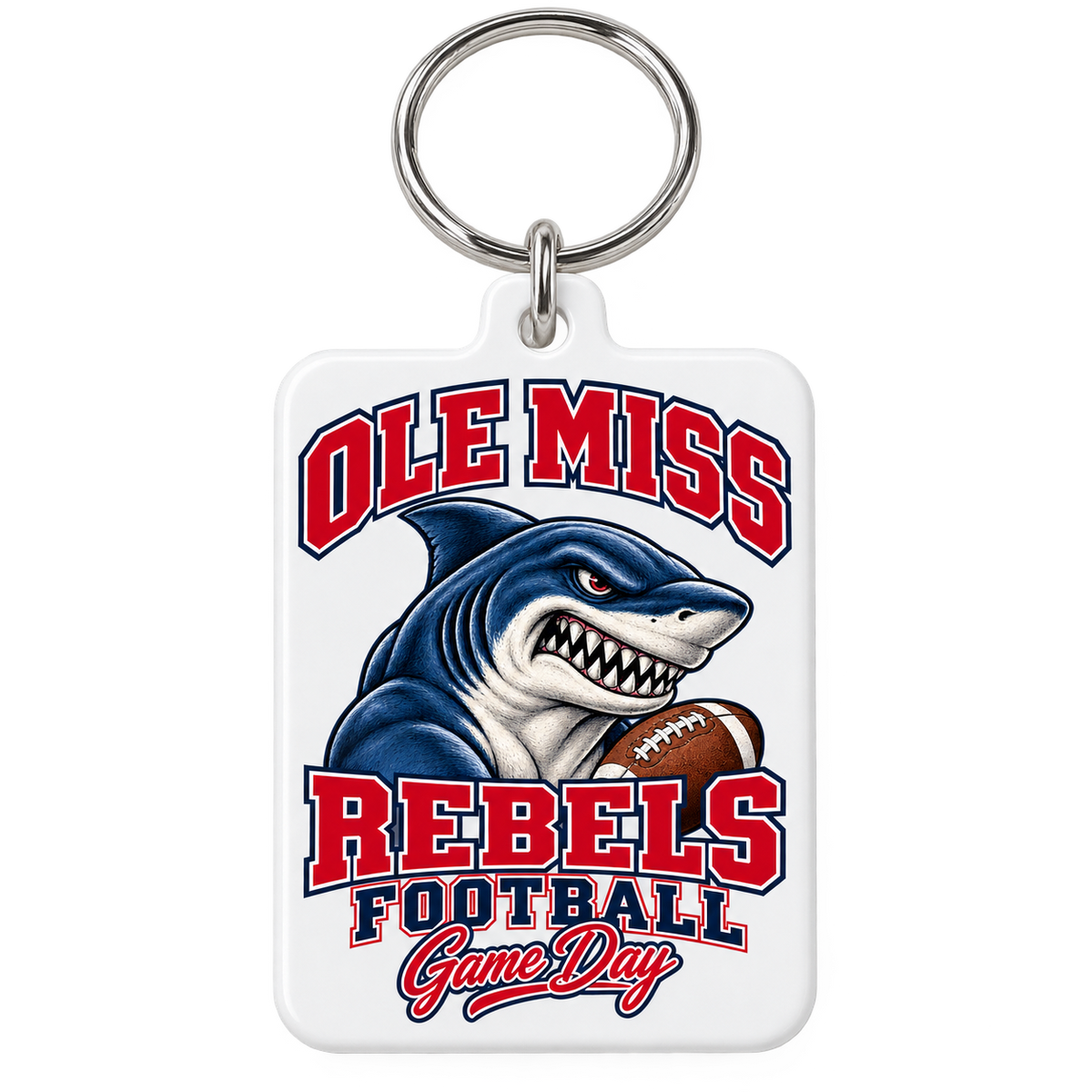 Ole Miss Mascot Game Day Keychain — product thumbnail