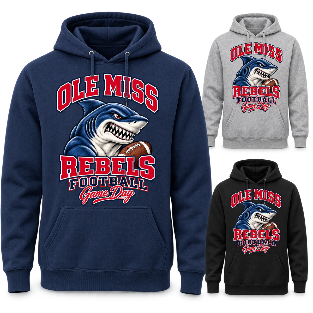 Ole Miss Mascot Game Day Pullover Hoodie — product thumbnail