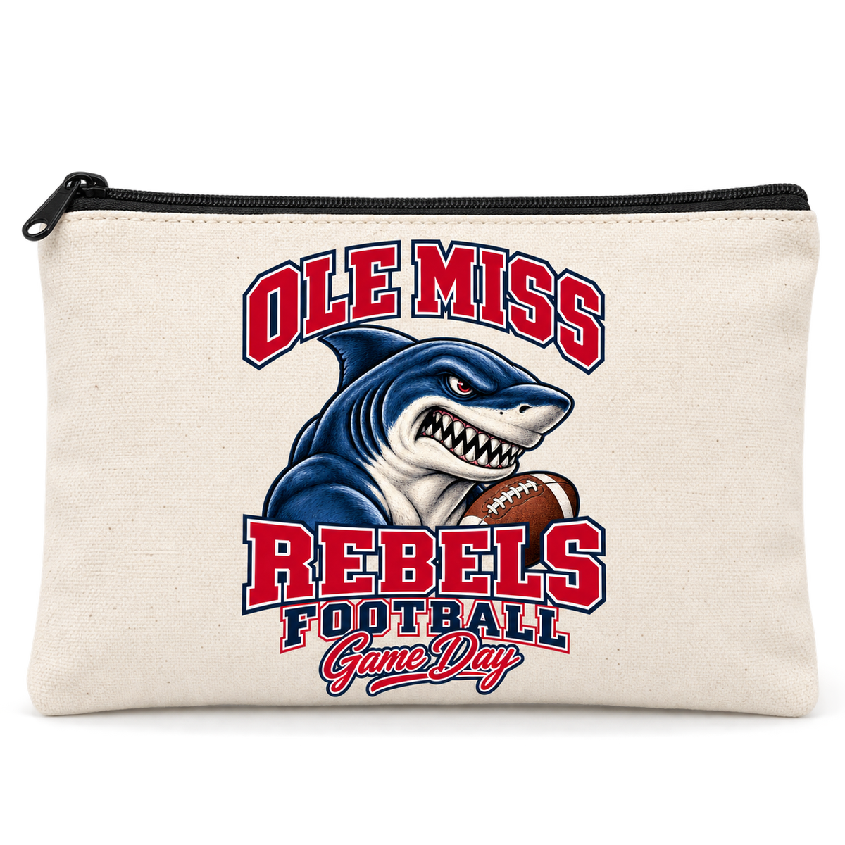 Ole Miss Mascot Zippered Pencil Pouch — product thumbnail