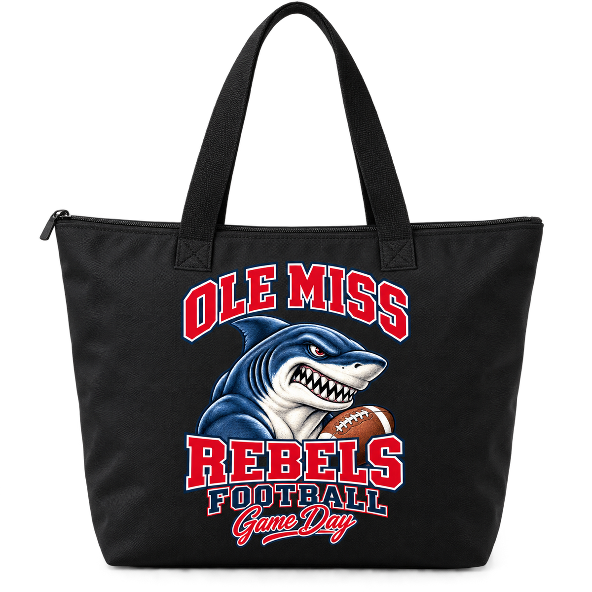 Ole Miss Mascot Zippered Tote Bag — product thumbnail