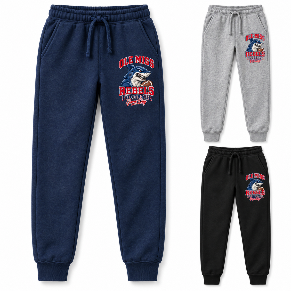 Ole Miss Youth Mascot Fleece Joggers — product thumbnail