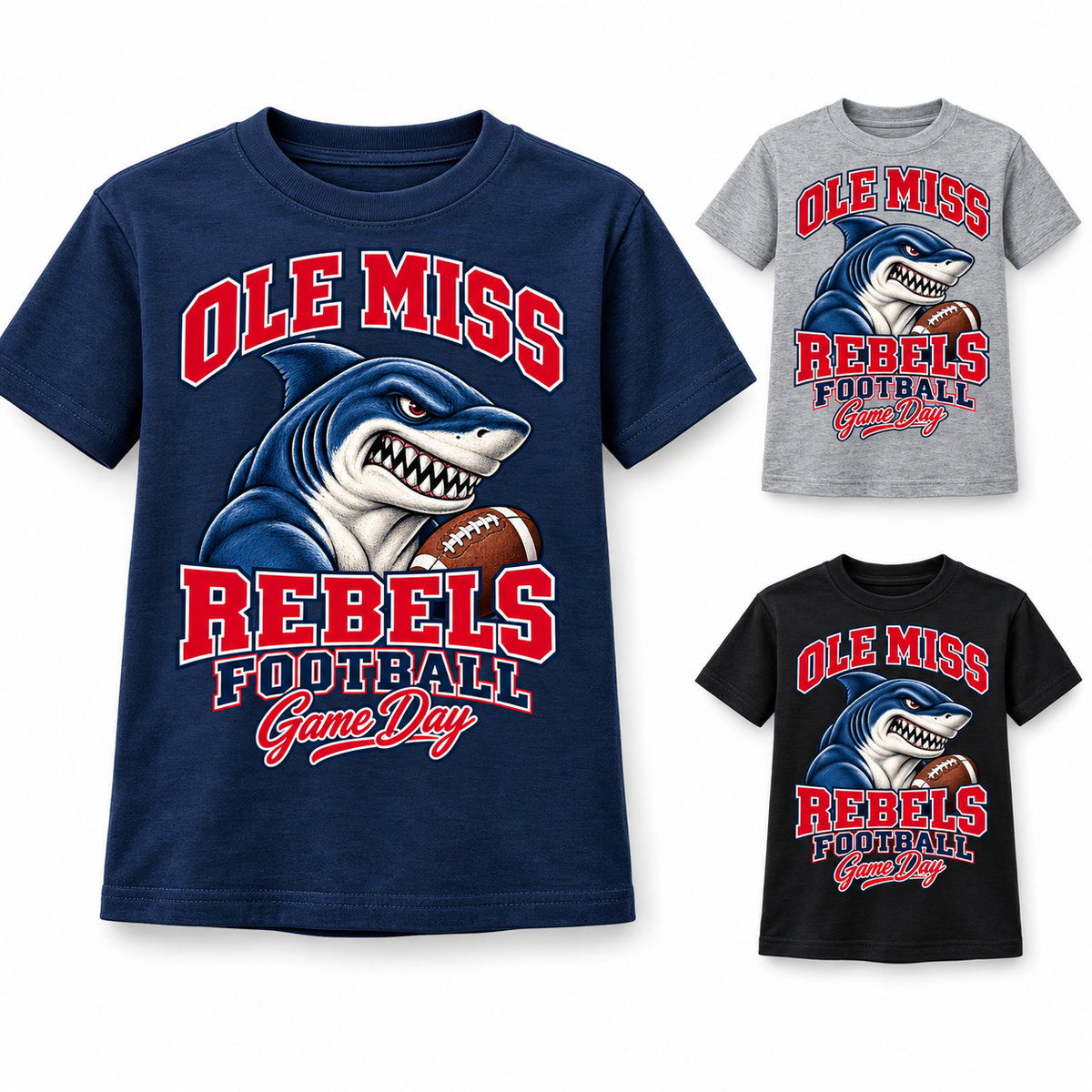 Ole Miss Youth Mascot Game Day T-Shirt — product thumbnail
