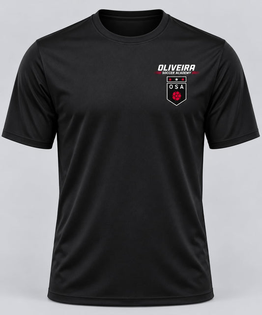 Oliveira Soccer Academy Street Graphic Performance Tee - black front view