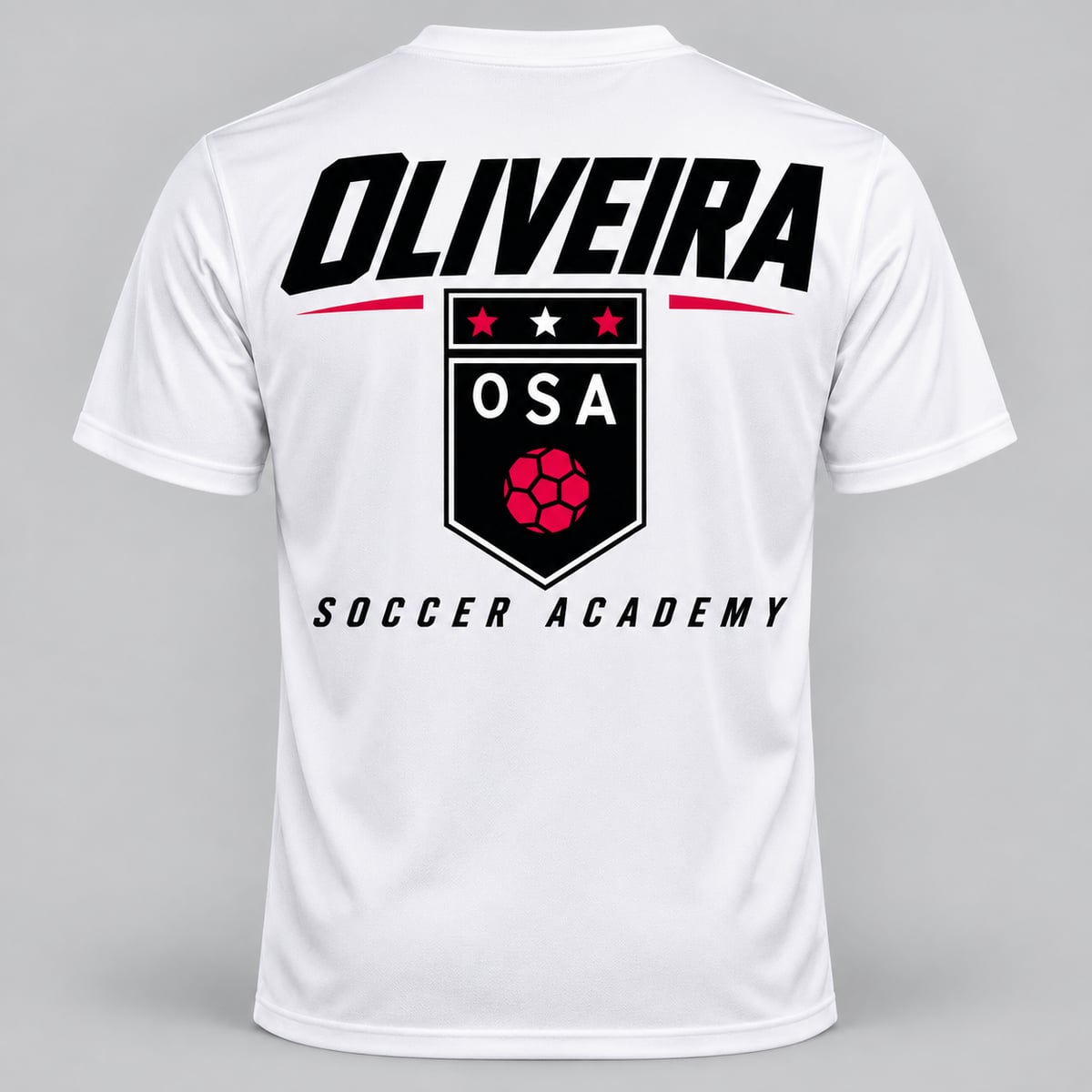 Oliveira Soccer Academy Street Graphic Performance Tee - white back view