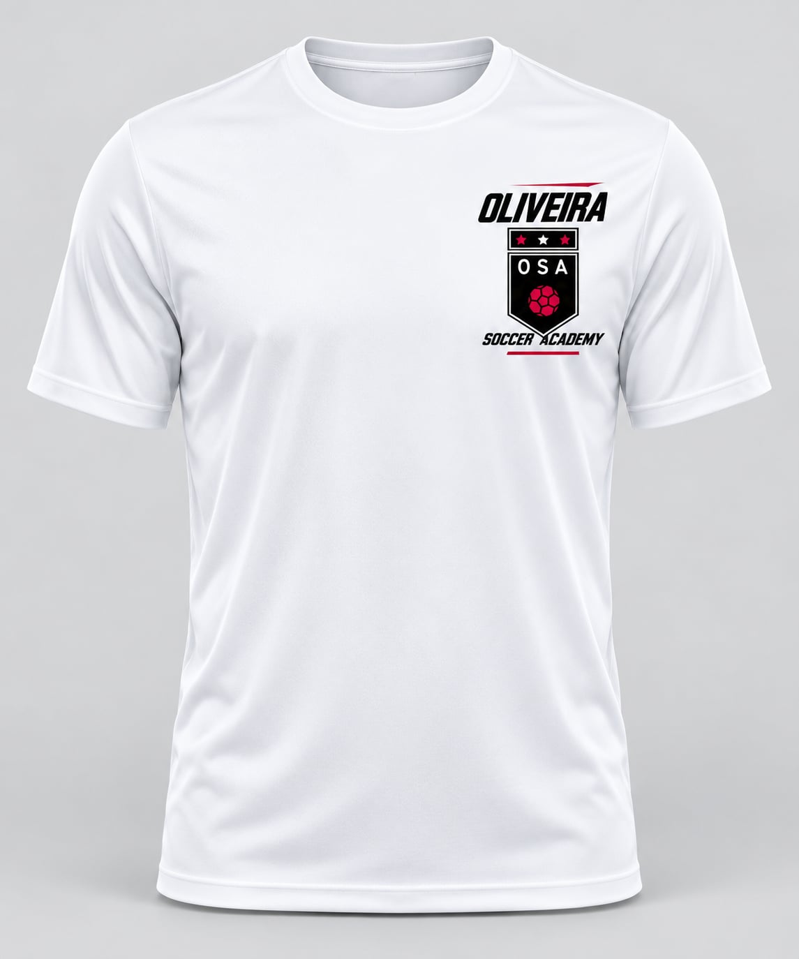 Oliveira Soccer Academy Street Graphic Performance Tee - white front view