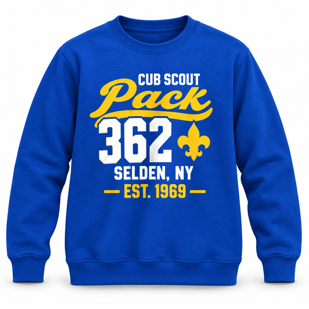 Pack 362 Youth Crewneck Sweatshirt product mockup