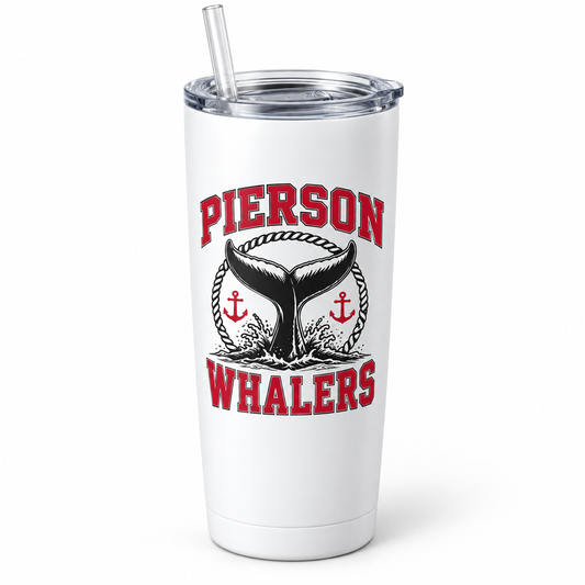 Sag Harbor Pierson Whalers Nautical Spirit Tumbler in White
