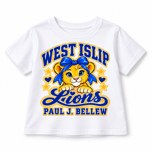 White Paul J. Bellew Bow Lion Youth Boxy Tee