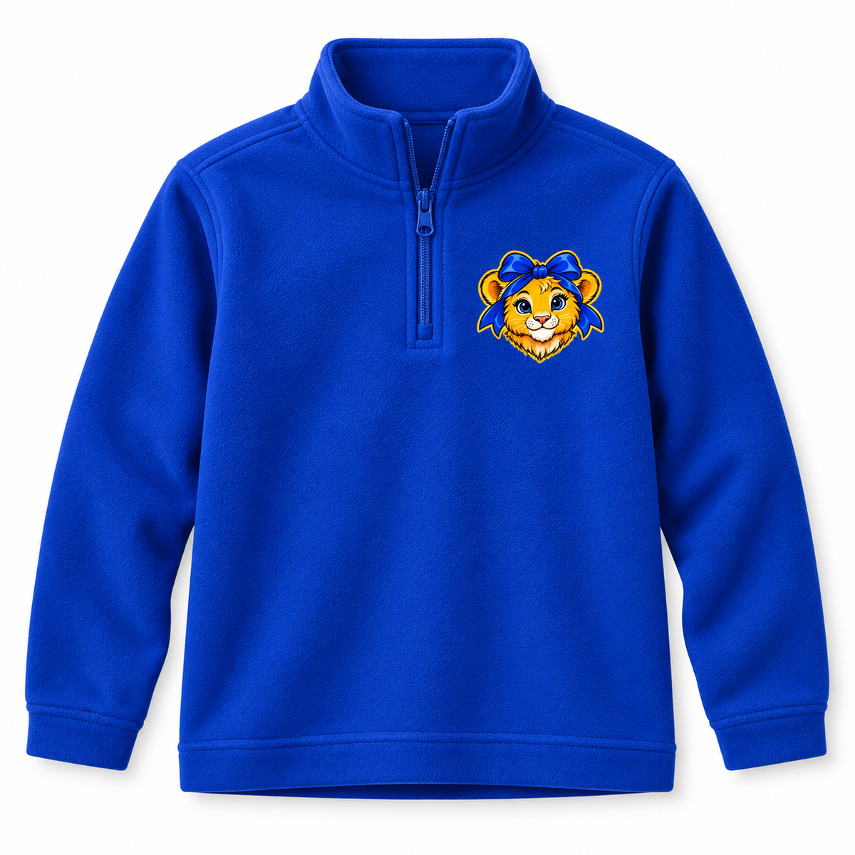Royal Blue Bayview Elementary Bow Lion Youth Quarter-Zip