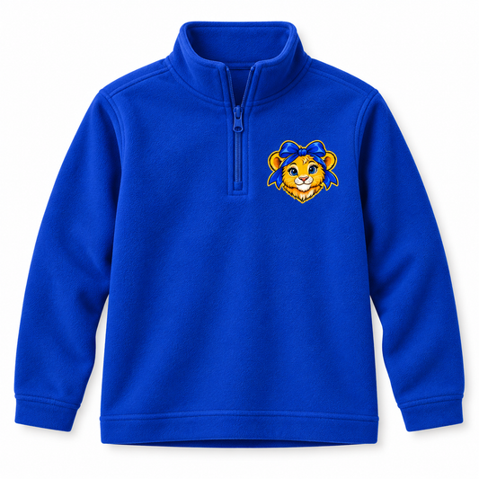Royal Blue Bayview Elementary Bow Lion Youth Quarter-Zip