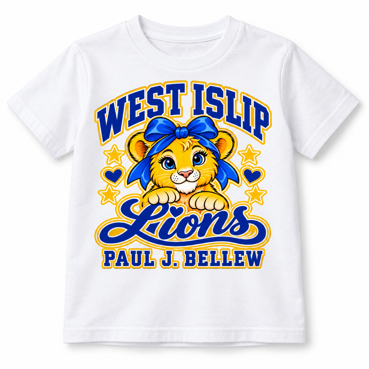 White Paul J. Bellew Bow Lion Youth T-Shirt