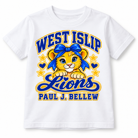 White Paul J. Bellew Bow Lion Youth T-Shirt