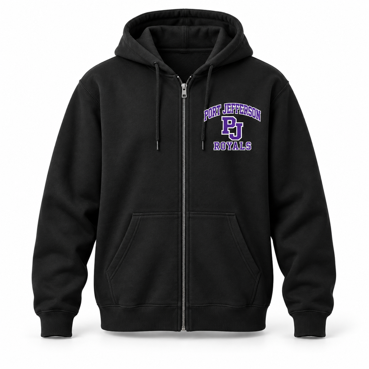 Port Jefferson Youth PJ Full Zip Hoodie - Black