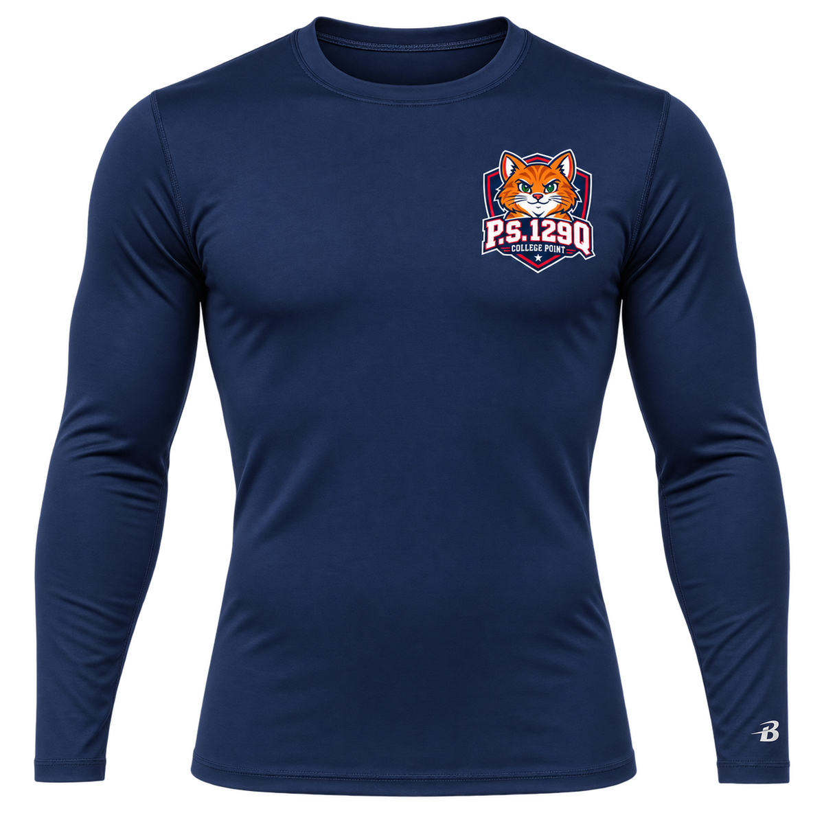 P.S. 129Q Adult Compression Long Sleeve in Navy