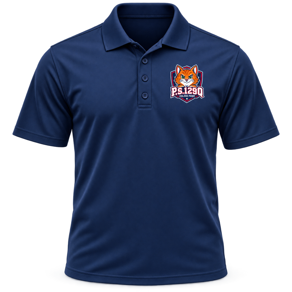 P.S. 129Q Adult Performance Polo in Sport Dark Navy