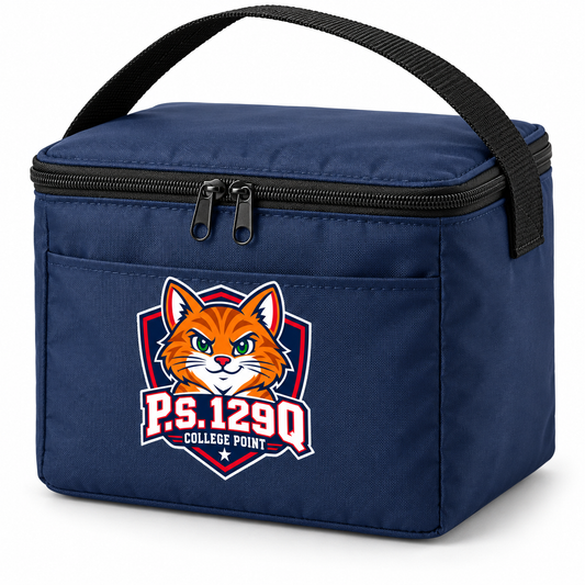 P.S. 129Q 6-Can Zippered Cooler Bag in Navy