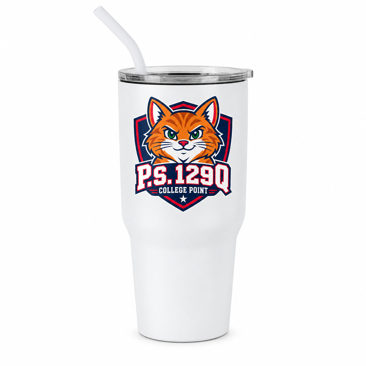 P.S. 129Q 30oz Travel Tumbler in White