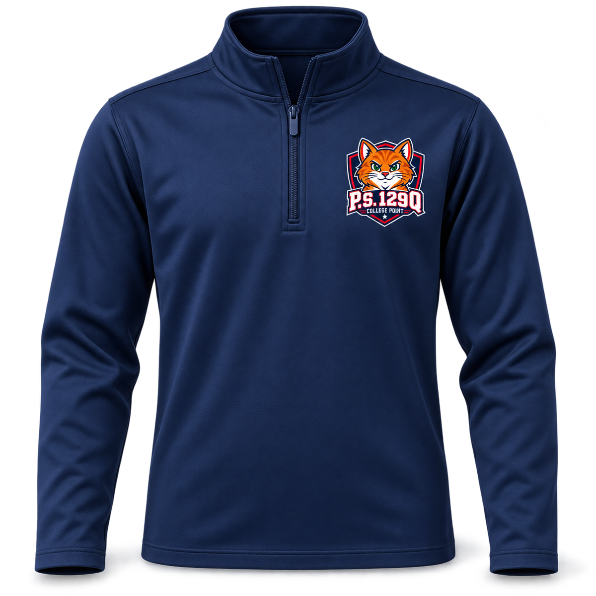 P.S. 129Q Youth Performance Quarter-Zip in Sport Dark Navy