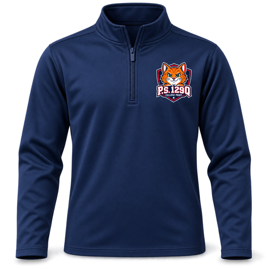 P.S. 129Q Youth Performance Quarter-Zip in Sport Dark Navy
