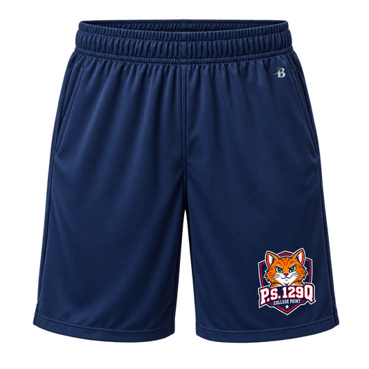 P.S. 129Q Youth Basketball Training Shorts in Navy