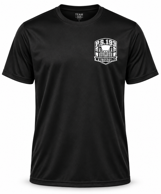 P.S. 193 Adult Performance T-Shirt in Black
