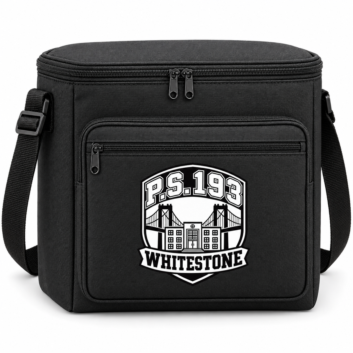 P.S. 193 12-Can Zippered Cooler Bag in Black