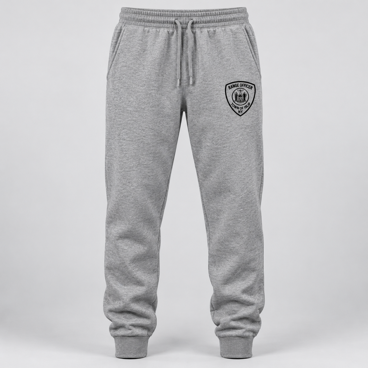 Town of Islip Range Officer Independent Trading Joggers - Grey Heather / black shield