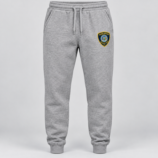 Town of Islip Range Officer Independent Trading Joggers - Grey Heather / full color shield