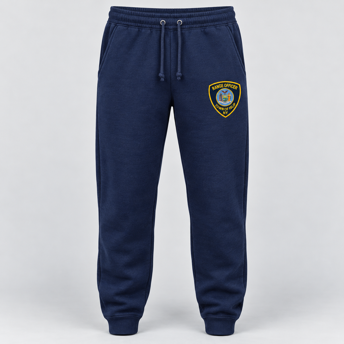 Town of Islip Range Officer Independent Trading Joggers - Classic Navy / full color shield