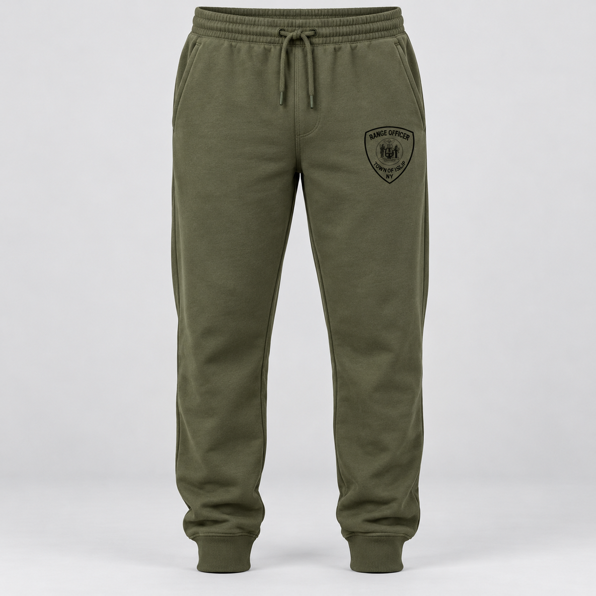 Town of Islip Range Officer Independent Trading Joggers - Army / black shield