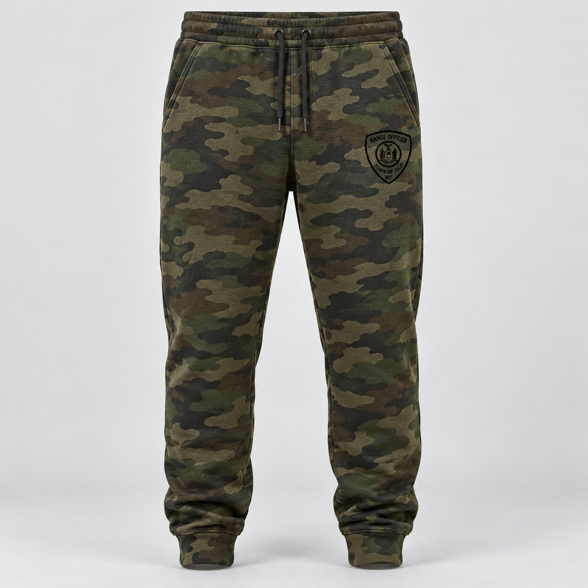 Town of Islip Range Officer Independent Trading Joggers - Forest Camo / black shield