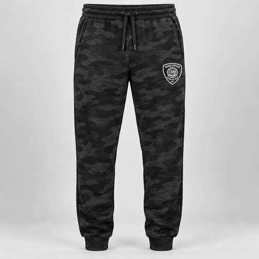 Town of Islip Range Officer Independent Trading Joggers - Black Camo / white shield