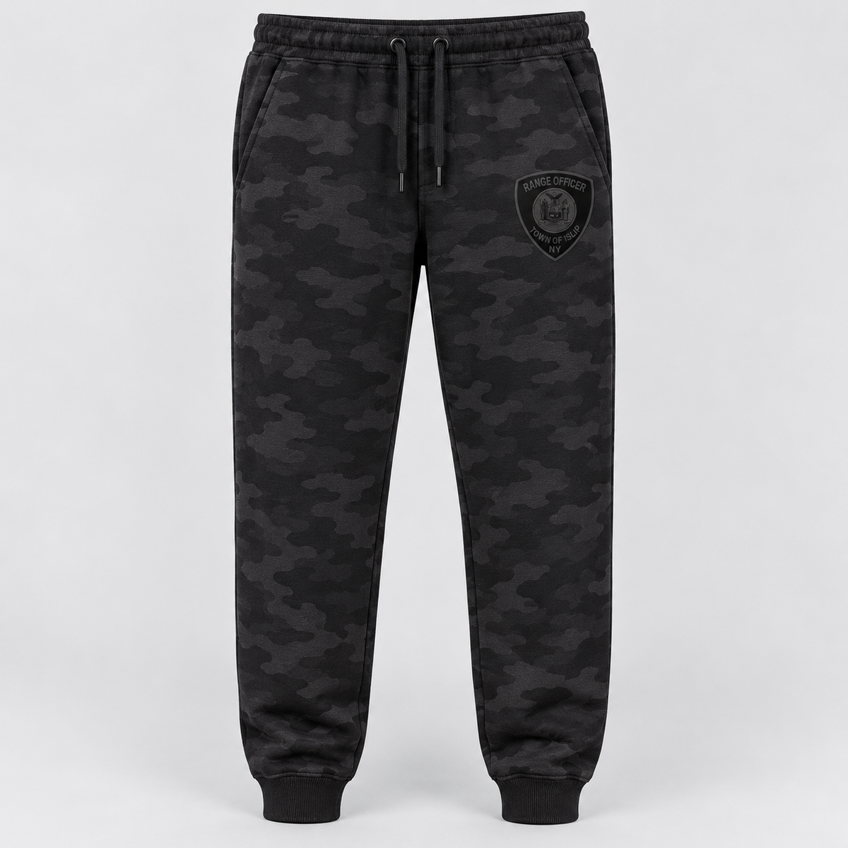 Town of Islip Range Officer Independent Trading Joggers - Black Camo / black shield